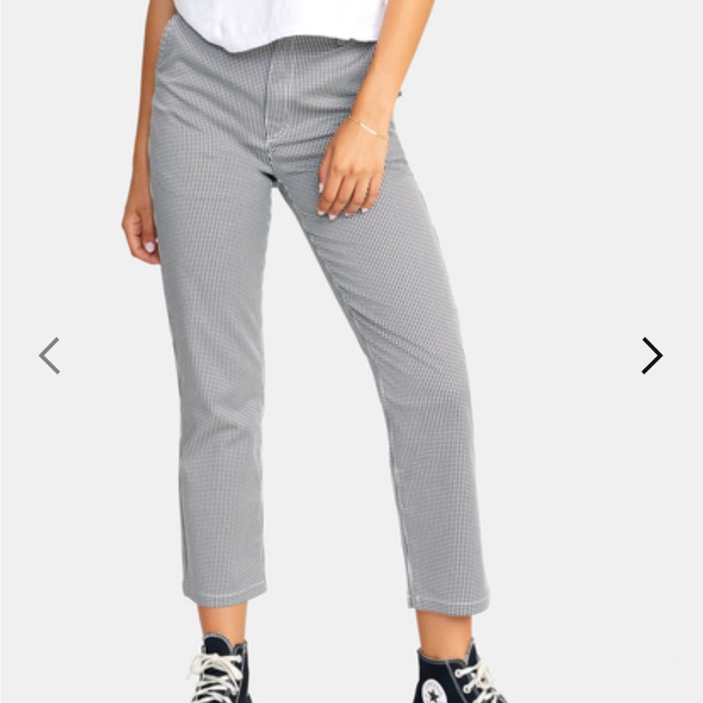 RVCA Gray Straight Leg Pants